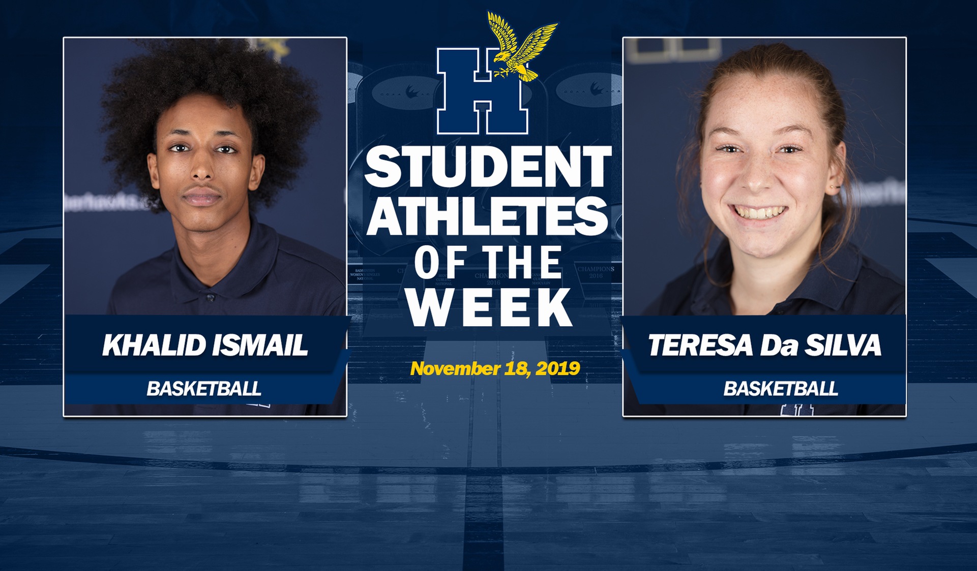 Ismail, Da Silva Earn Humber Student-Athlete of the Week Honours