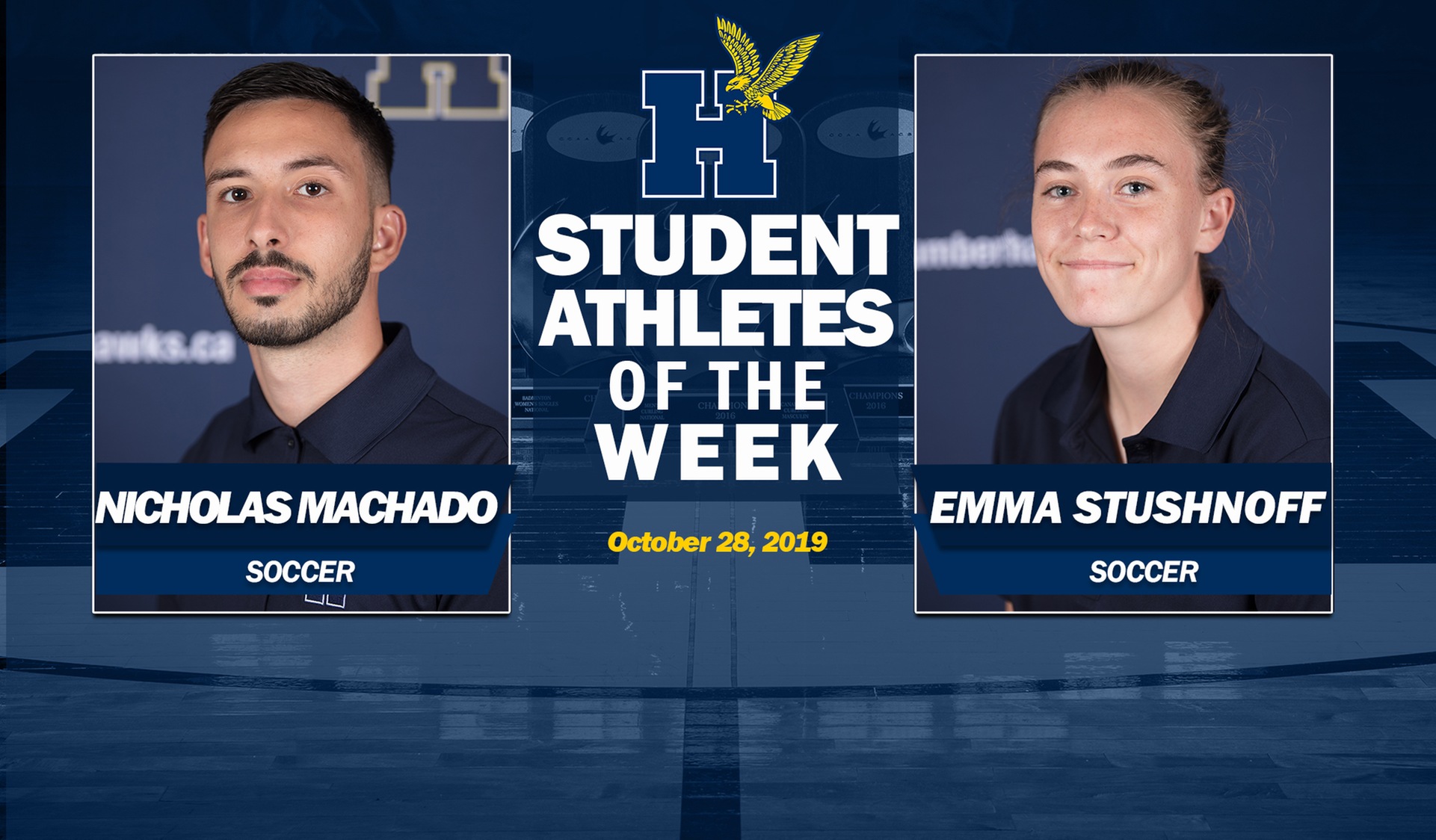 Machado, Stushnoff Earn Humber Student-Athlete of the Week Honours