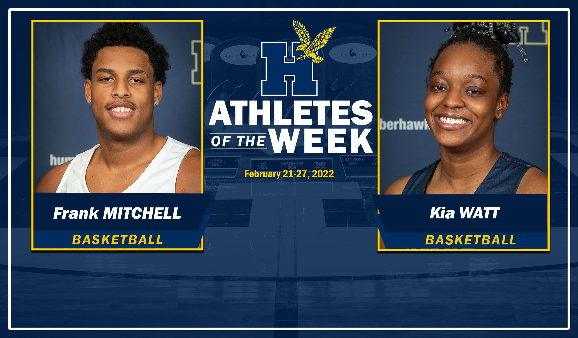 Frank Mitchell and Kia Watt headshots