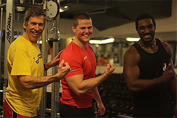 Boom Brothers flexing their biceps