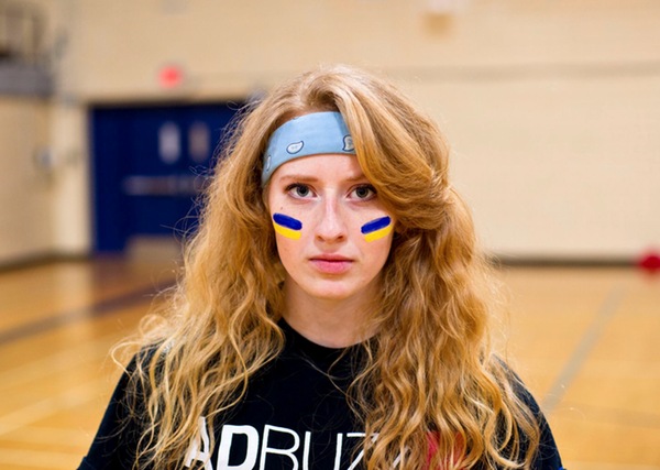 Gabby Elliot with her game face on