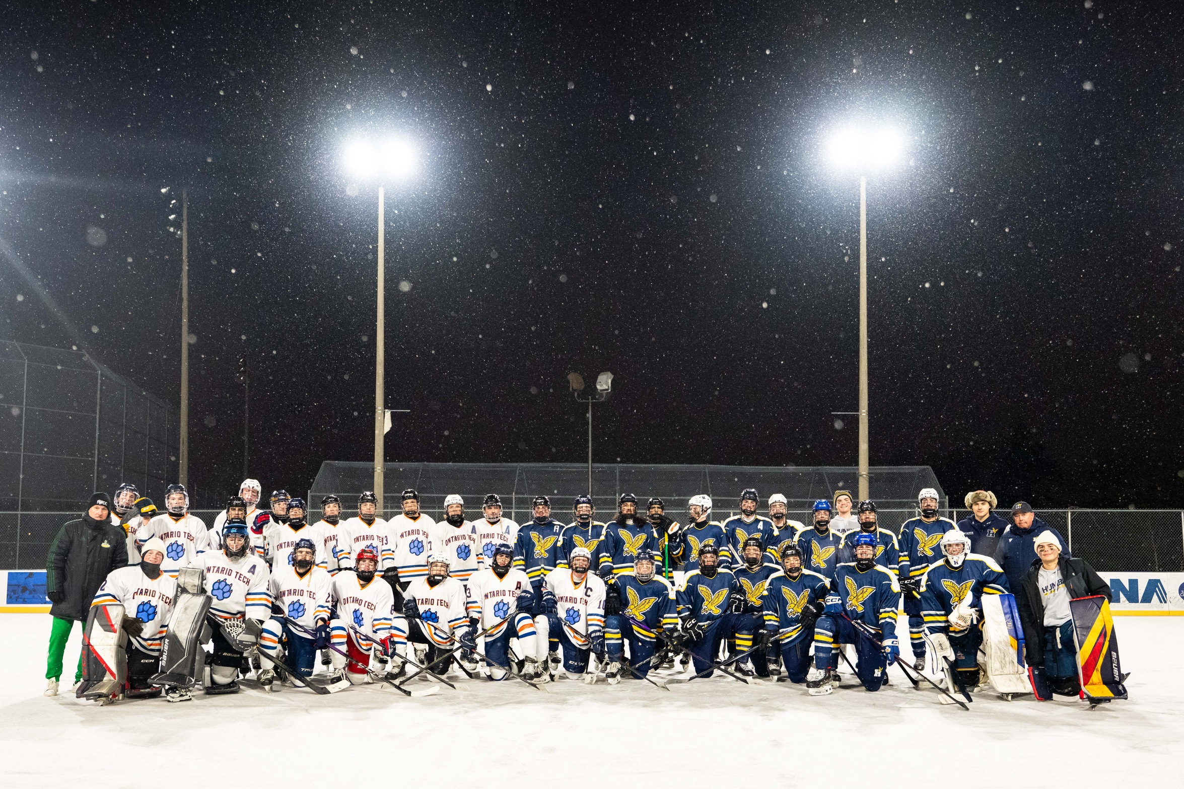 Hawks Win Snowy Showdown in Annual Outdoor Classic