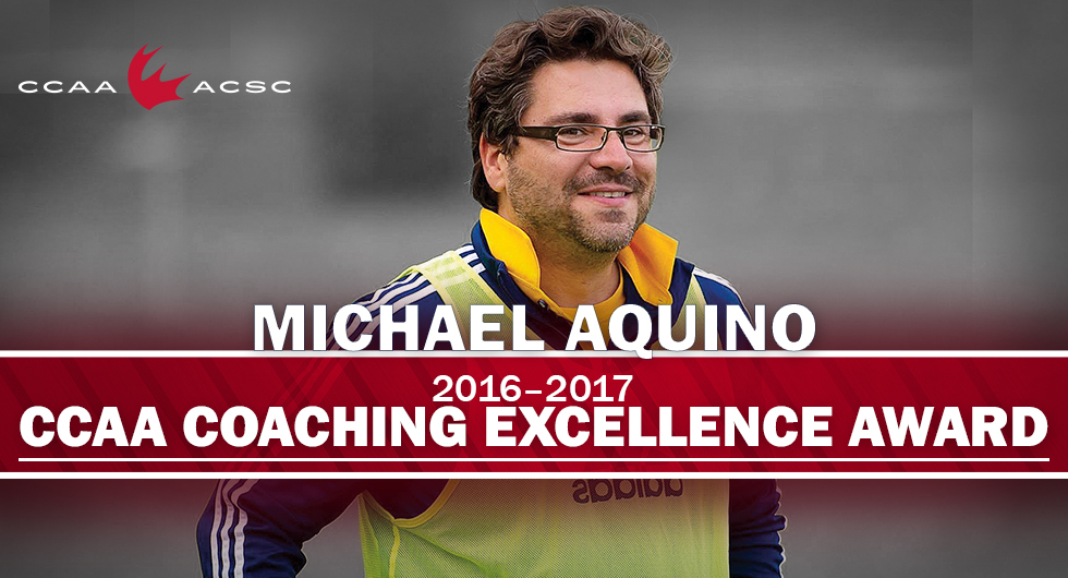 HUMBER'S AQUINO EARNS CCAA COACHING EXCELLENCE AWARD