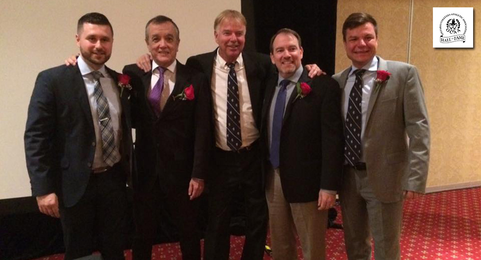 2015 INDUCTEE DOUG FOX WELCOMES FOUR NEW HAWKS TO HALL