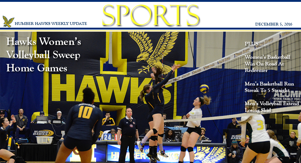 HUMBER HAWKS VARSITY &ndash; WEEK IN REVIEW