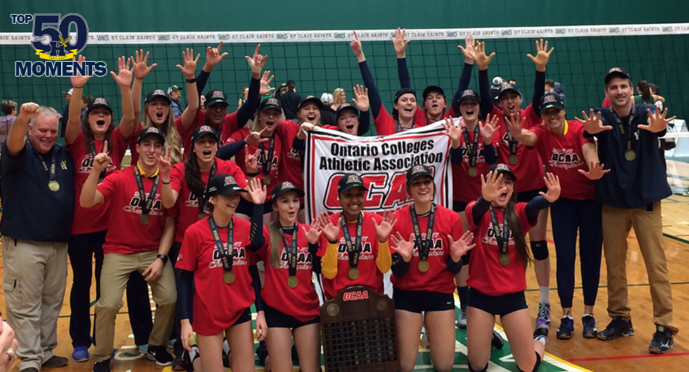 VOLLEYBALL WINS TEN CONSECUTIVE OCAA CHAMPIONSHIPS