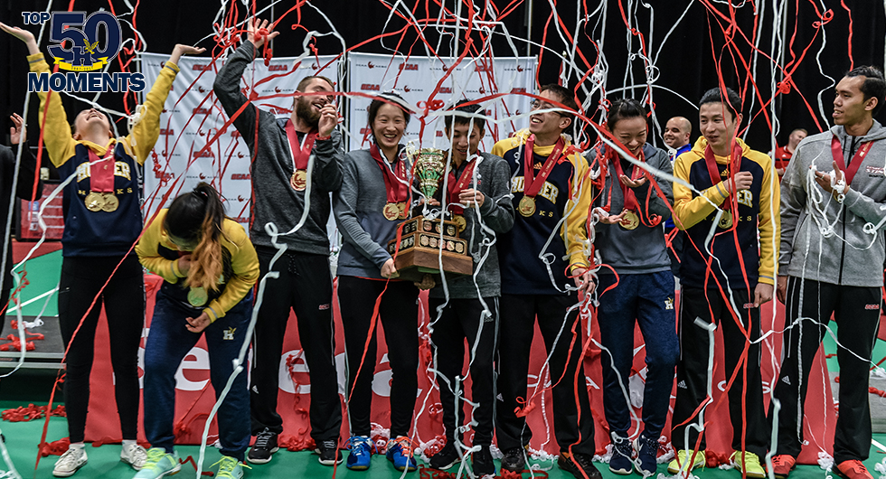 BADMINTON WINS THREE NATIONAL TITLES