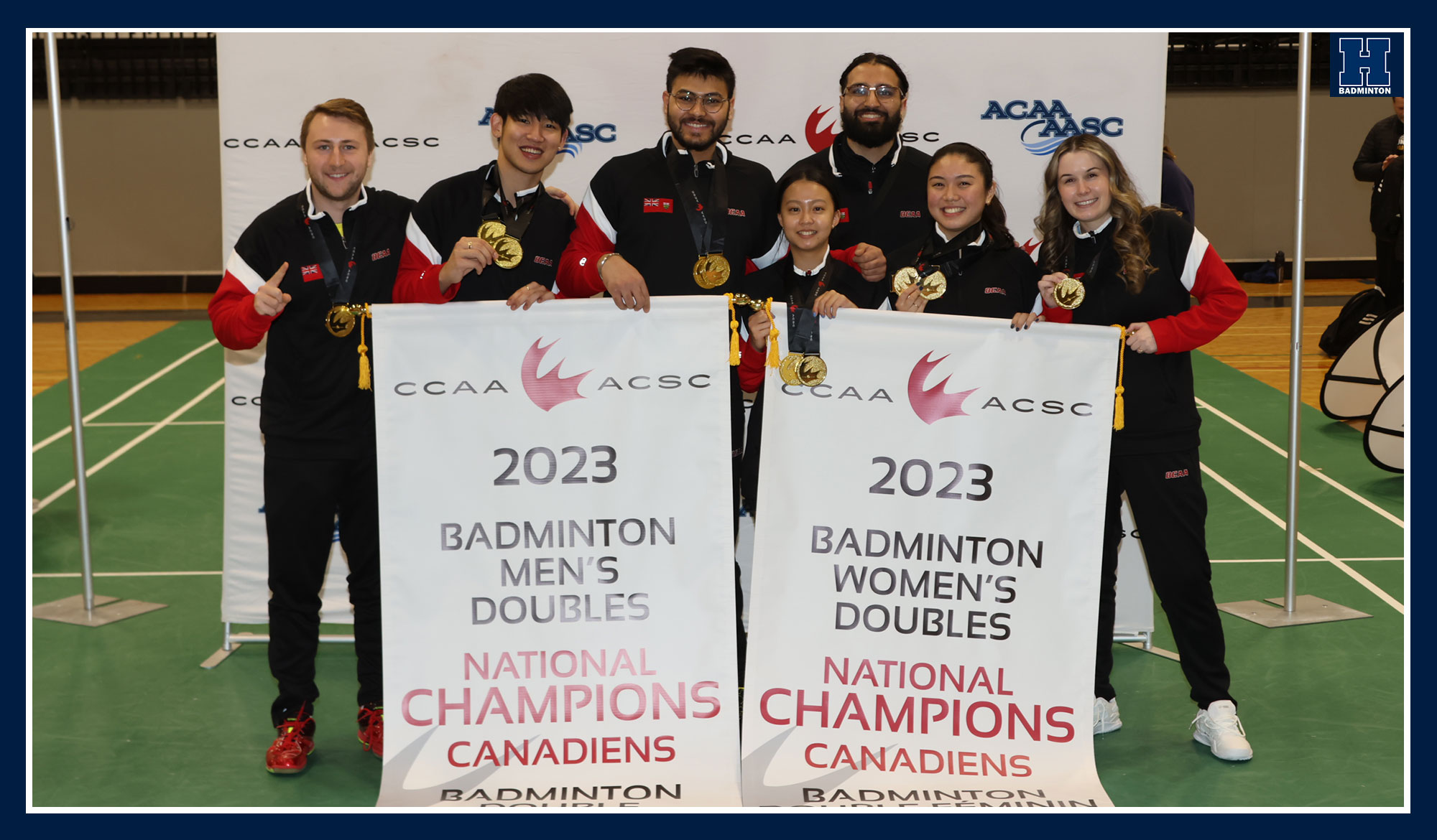 Badminton team banner photo