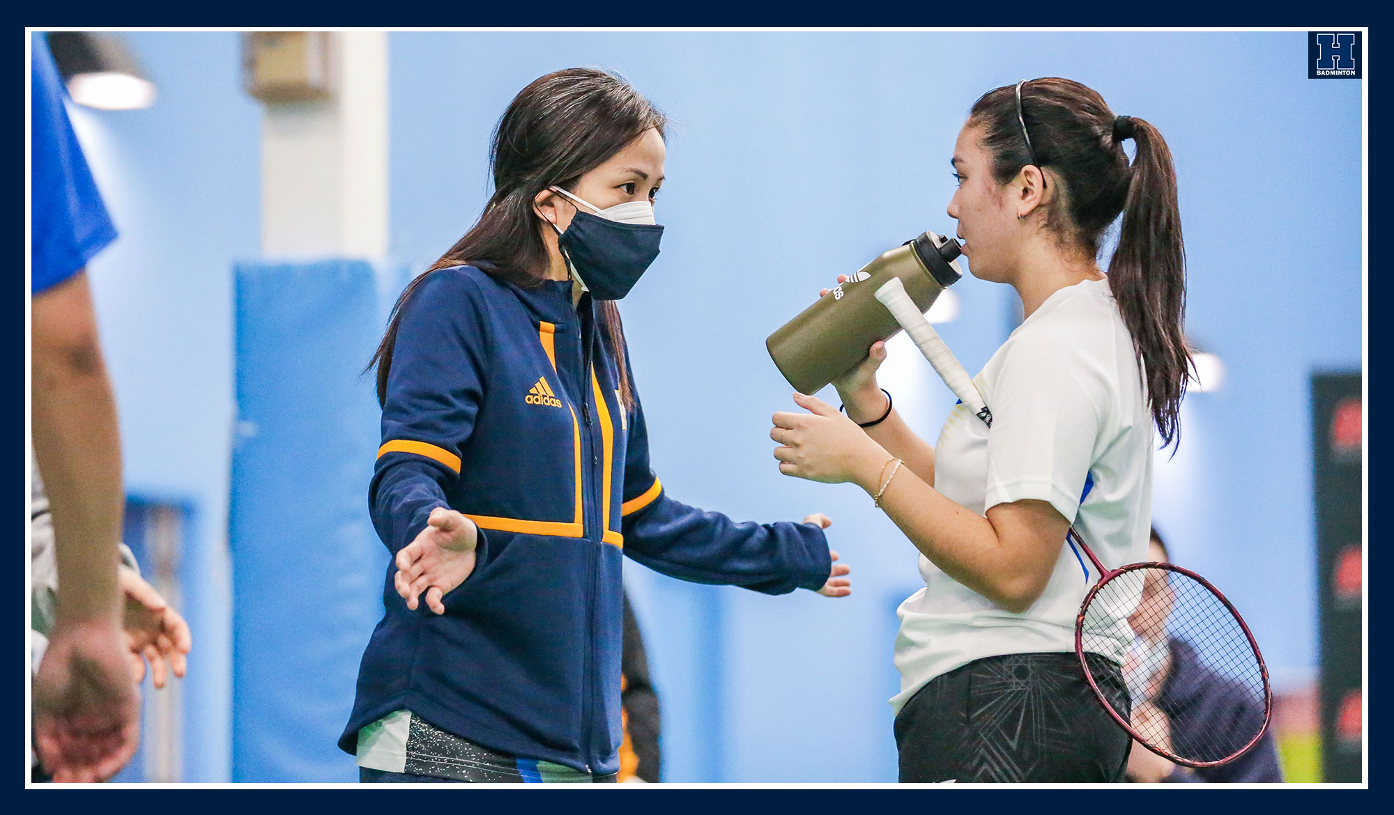 Karen Ng coaching at the 2022 OCAA provincial championship