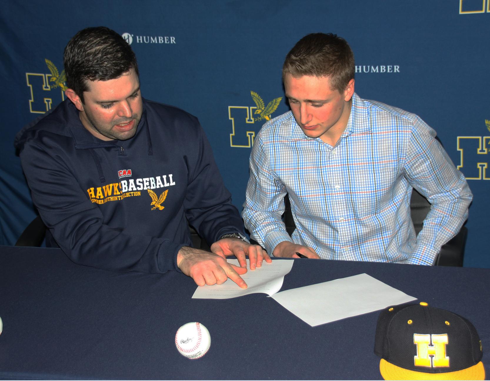HAWKS SIGN SEASON'S FIRST BASEBALL RECRUIT