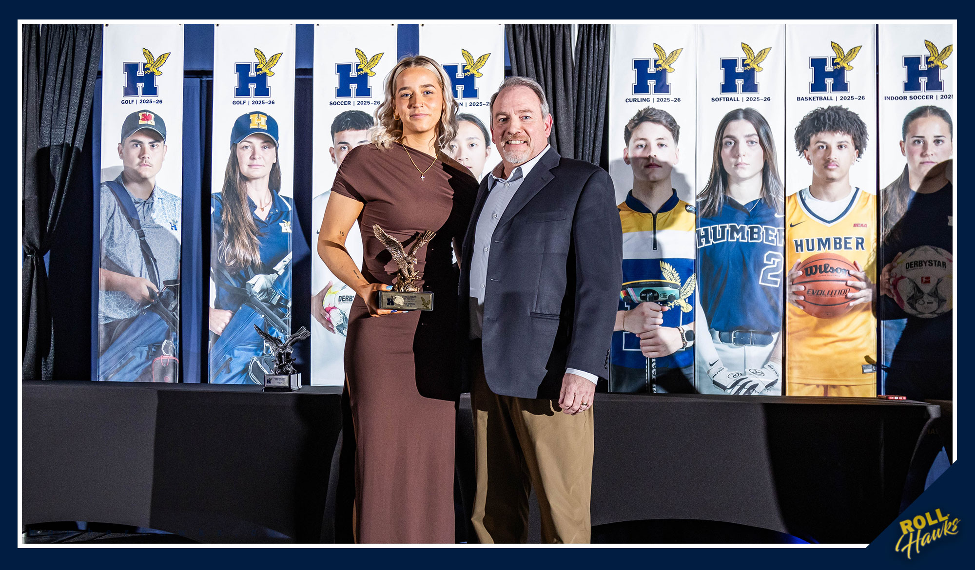Rothwell receiving her AOTY award