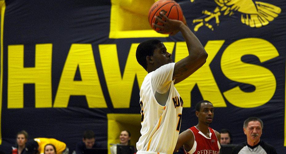 OFFENSIVE OUTBURST PROPELS FIRST PLACE HAWKS PAST ROYALS