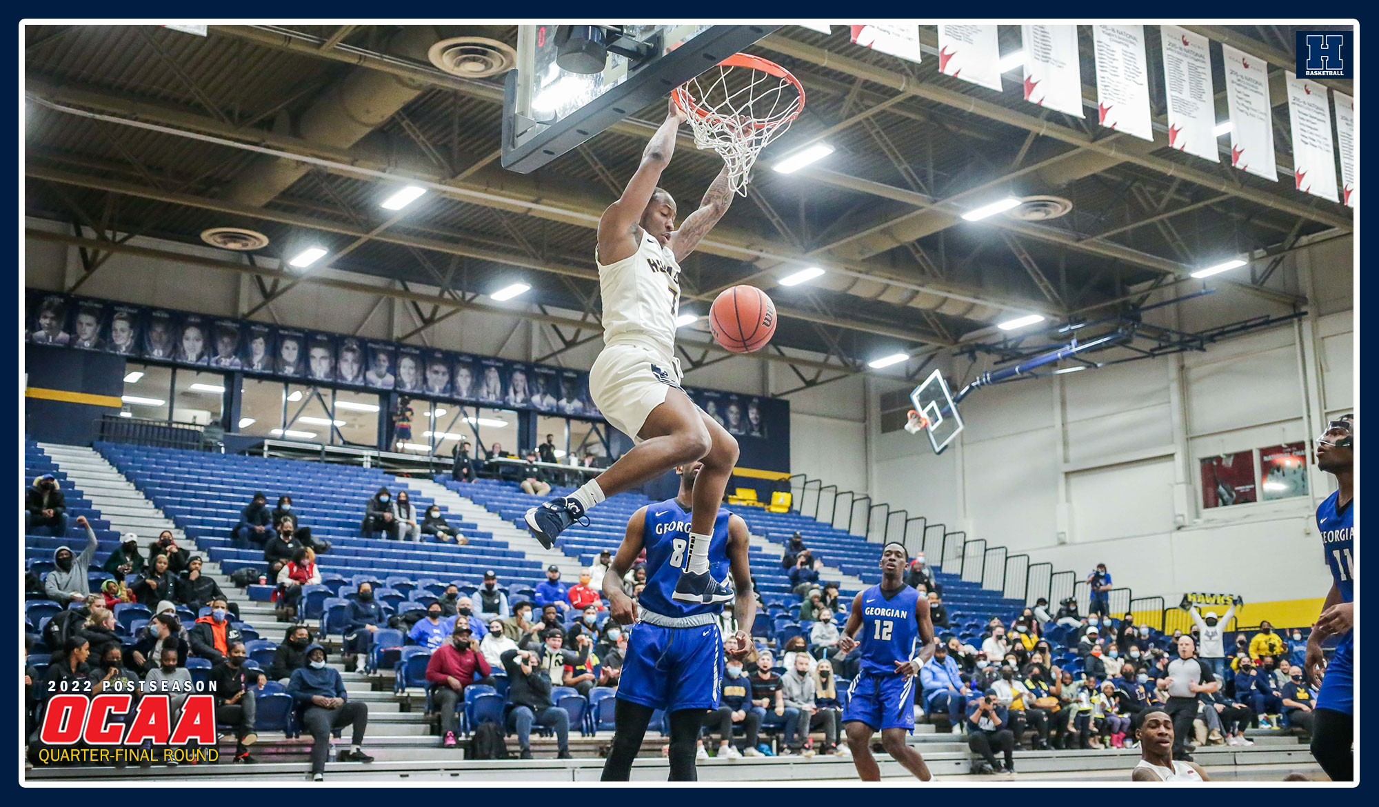 DQ throws down a dunk against Georgian