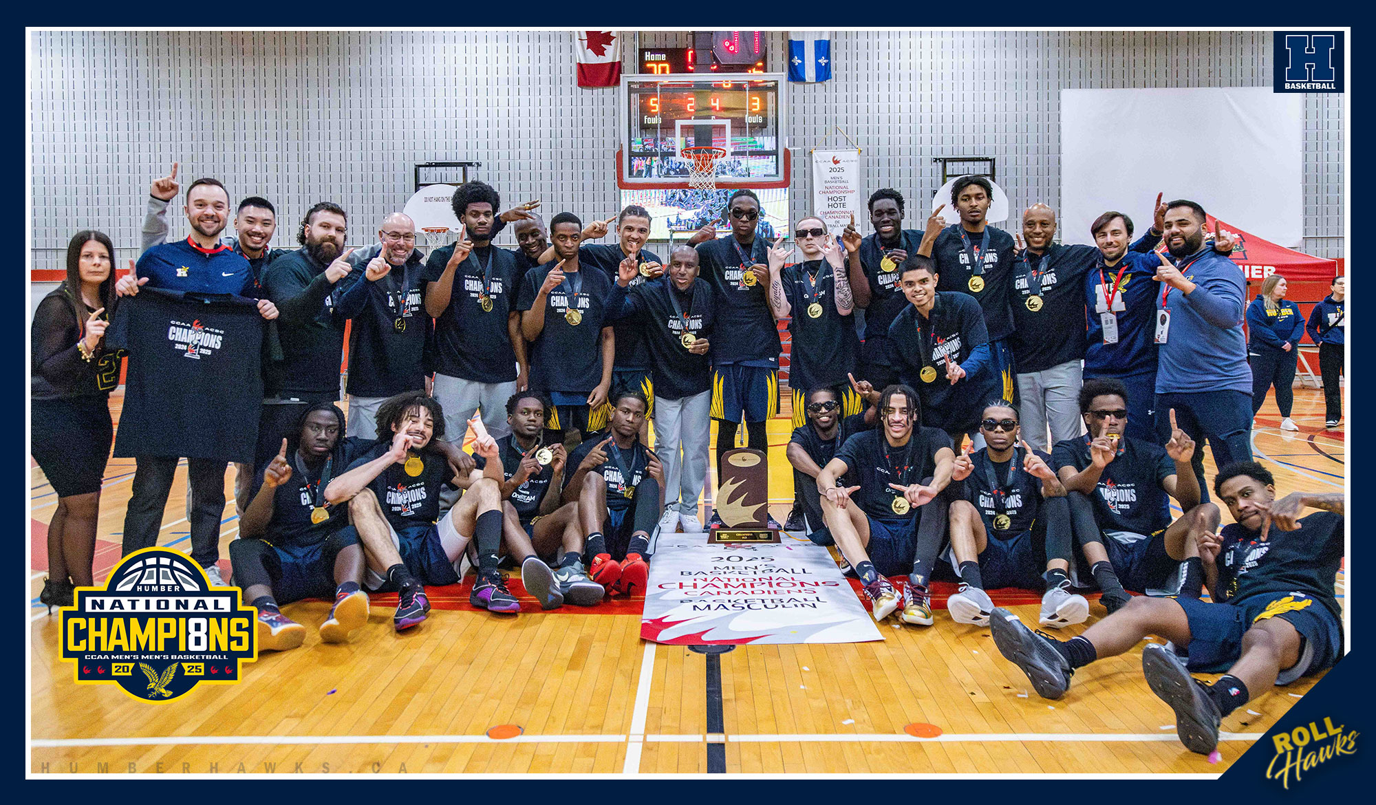 The gold standard: Men's Basketball crowned CCAA national champions