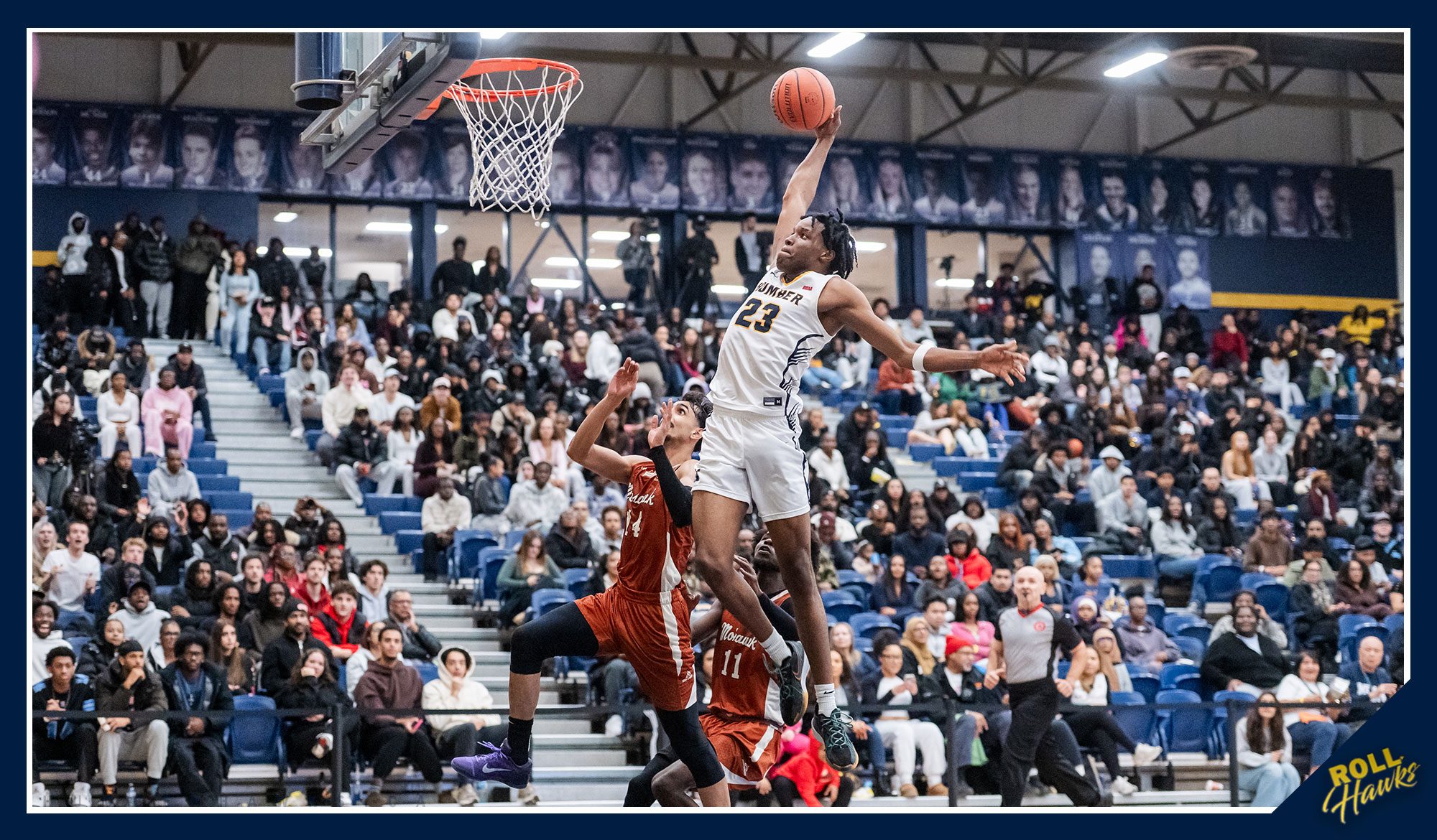 Dominant home court win for No. 1 Men's Basketball over No. 7 Mohawk