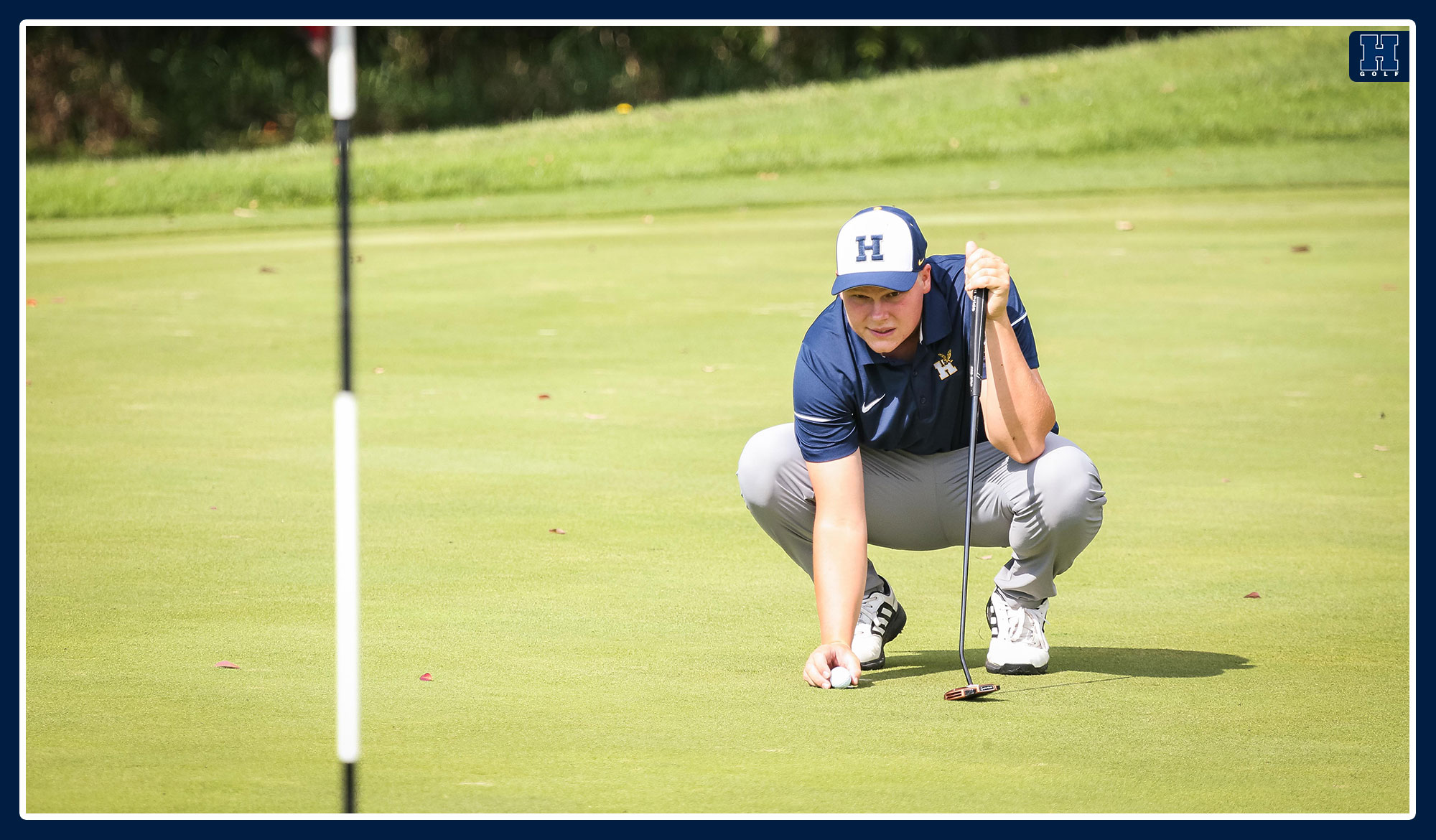 Bremer lines up a putt during nationals