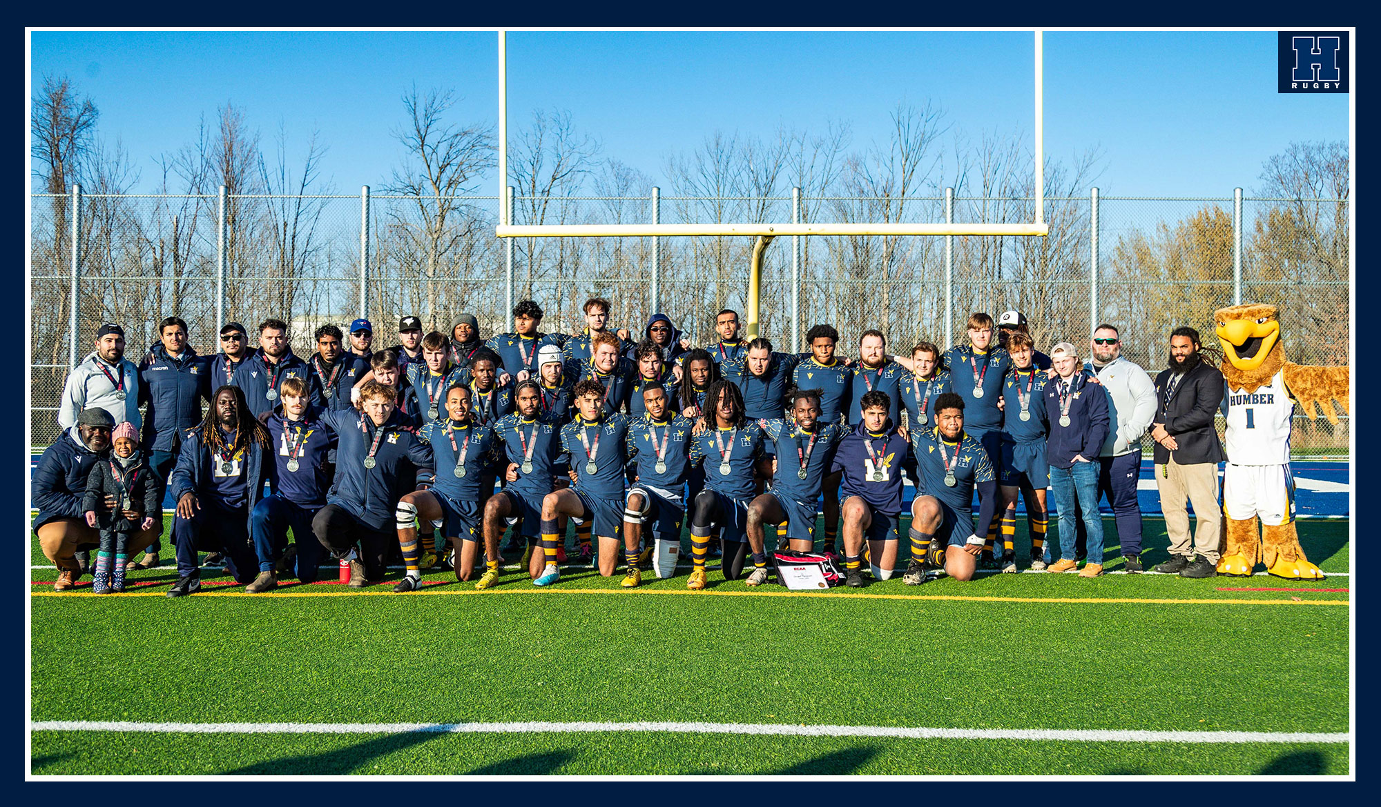 Rugby silver medal team photo