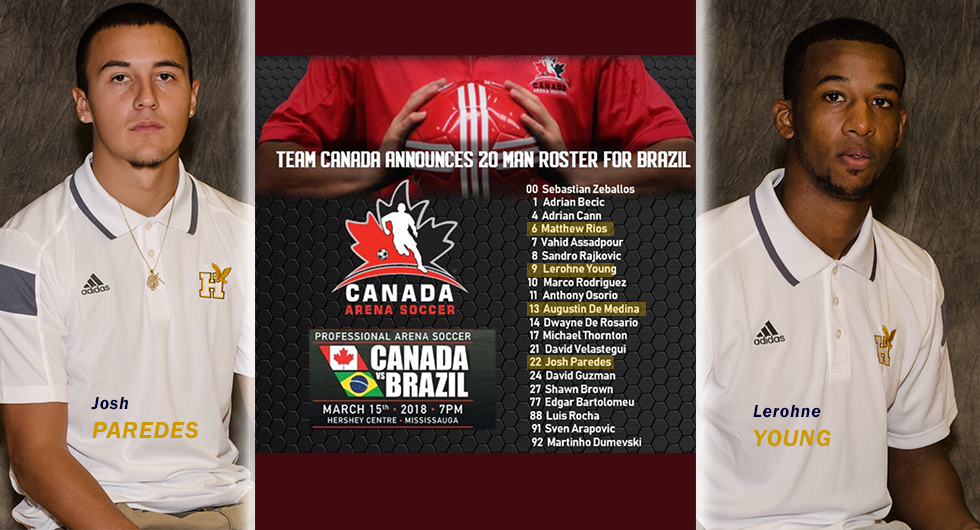 FOUR FORMER HAWK STARS TO REPRESENT CANADA VS BRAZIL