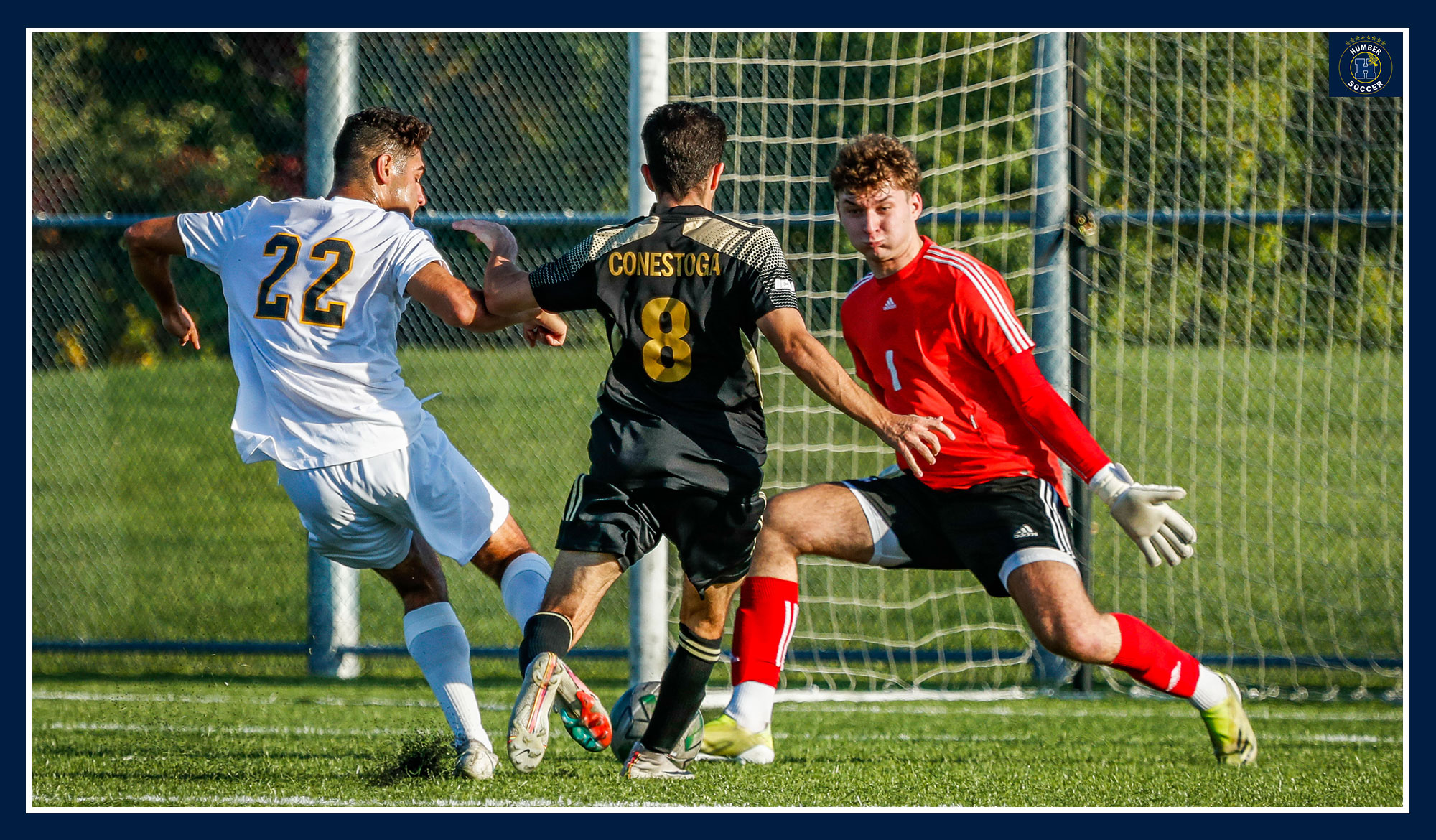 De Bartolo beating the Conestoga keeper