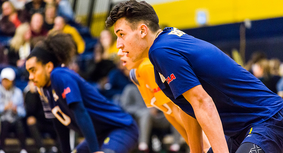 No. 12 MEN'S VOLLEYBALL SECURES A 3-0 SWEEP OVER CAMBRIAN