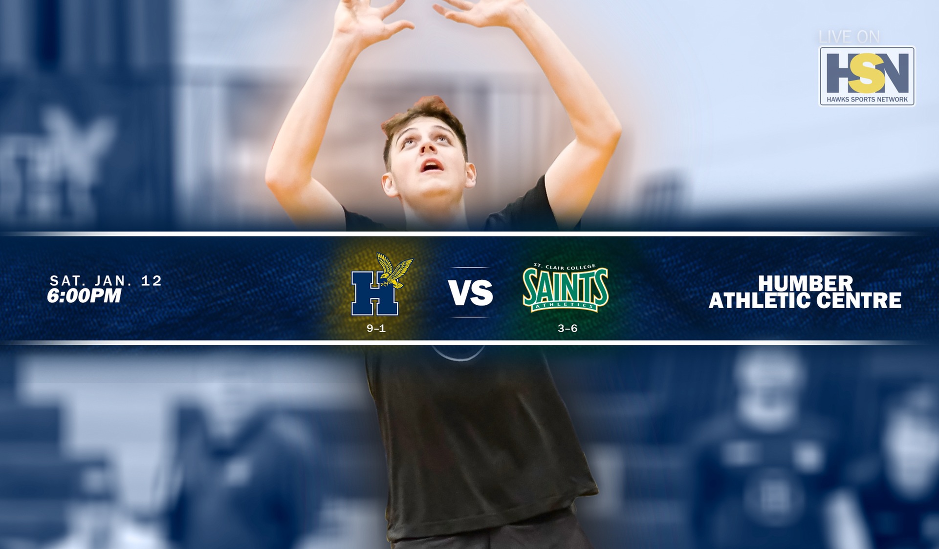 HAWKS ENTERTAIN WINDSOR'S ST. CLAIR SAINTS FOR RARE SATURDAY EVENING MATCH
