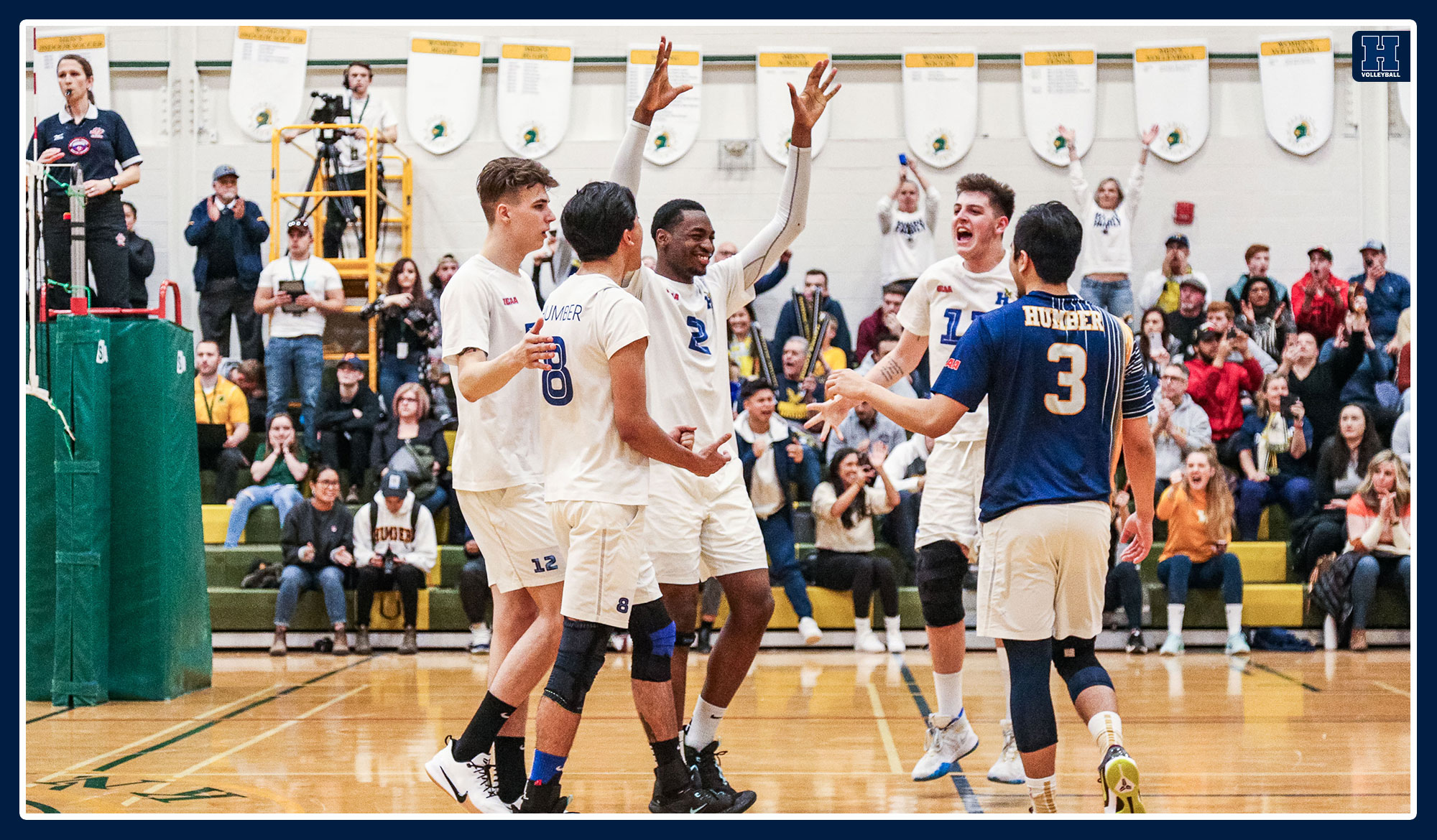 Men's volleyball celebrate its OCAA title in 2020