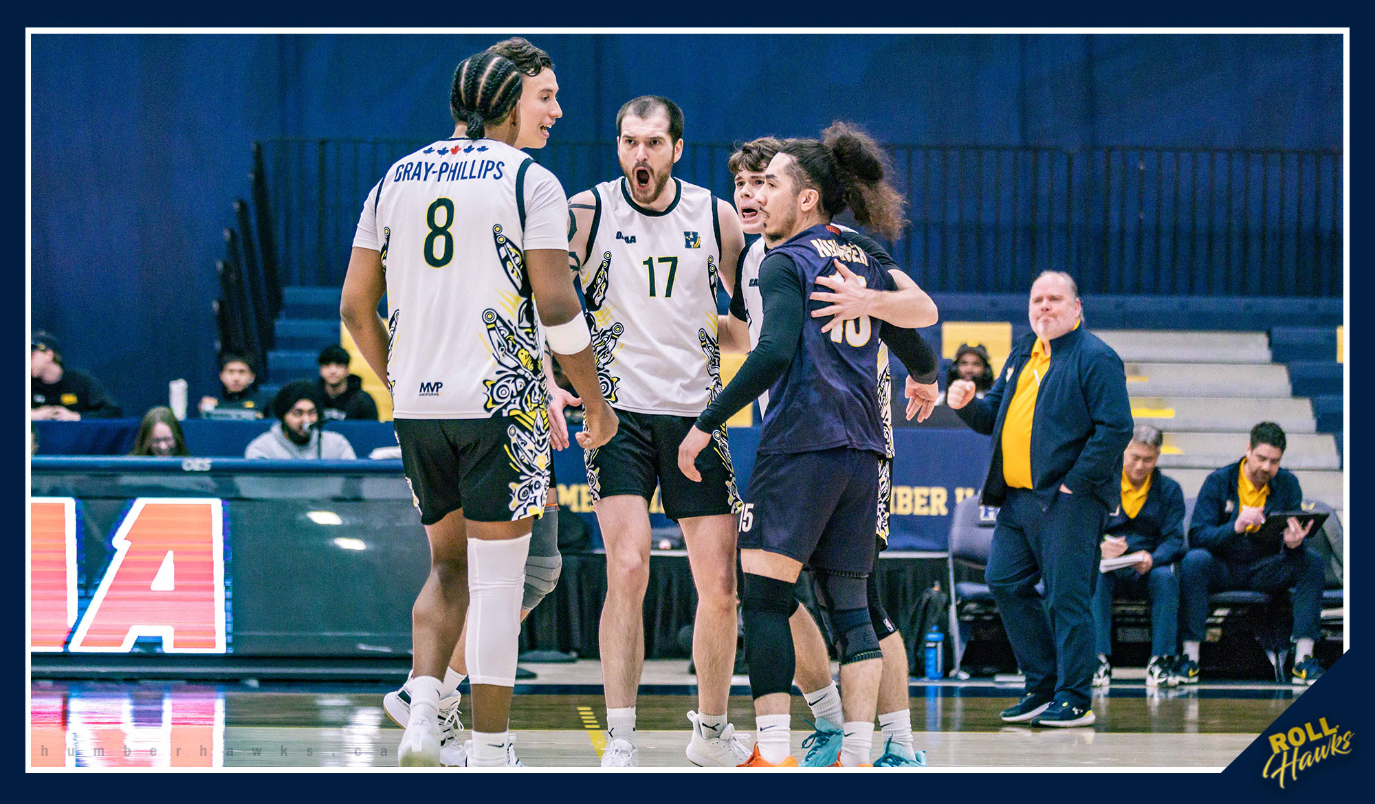 Men's Volleyball upsets No. 8 Cambrian after career match from Endres