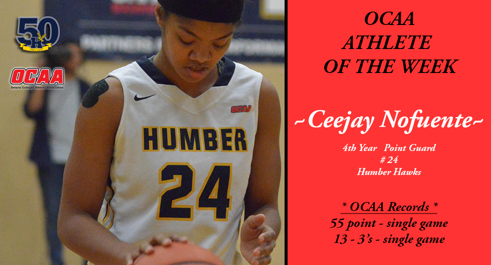 RECORD BREAKING NOFUENTE NAMED OCAA ATHLETE OF THE WEEK