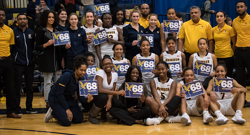 WITH 68th CONSECUTIVE WIN, HUMBER SETS NEW OCAA RECORD
