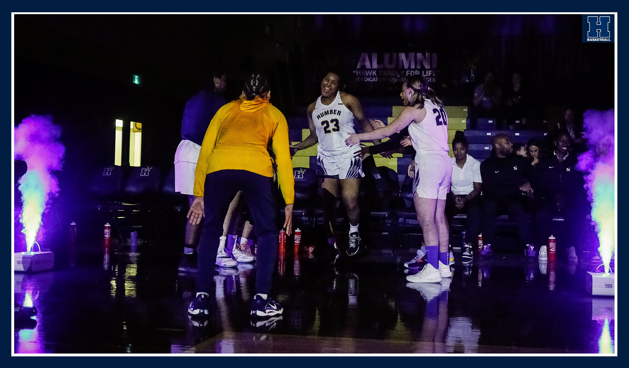 Kayah Clarke being introduced pregame