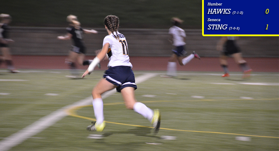 HAWKS DROP FIRST GAME OF SEASON 1-0 TO THE SENECA STING