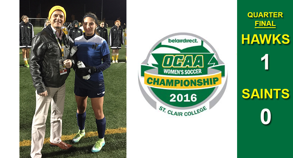 HAWKS KNOCK OFF HOST SAINTS AND ADVANCE TO OCAA SEMI FINAL