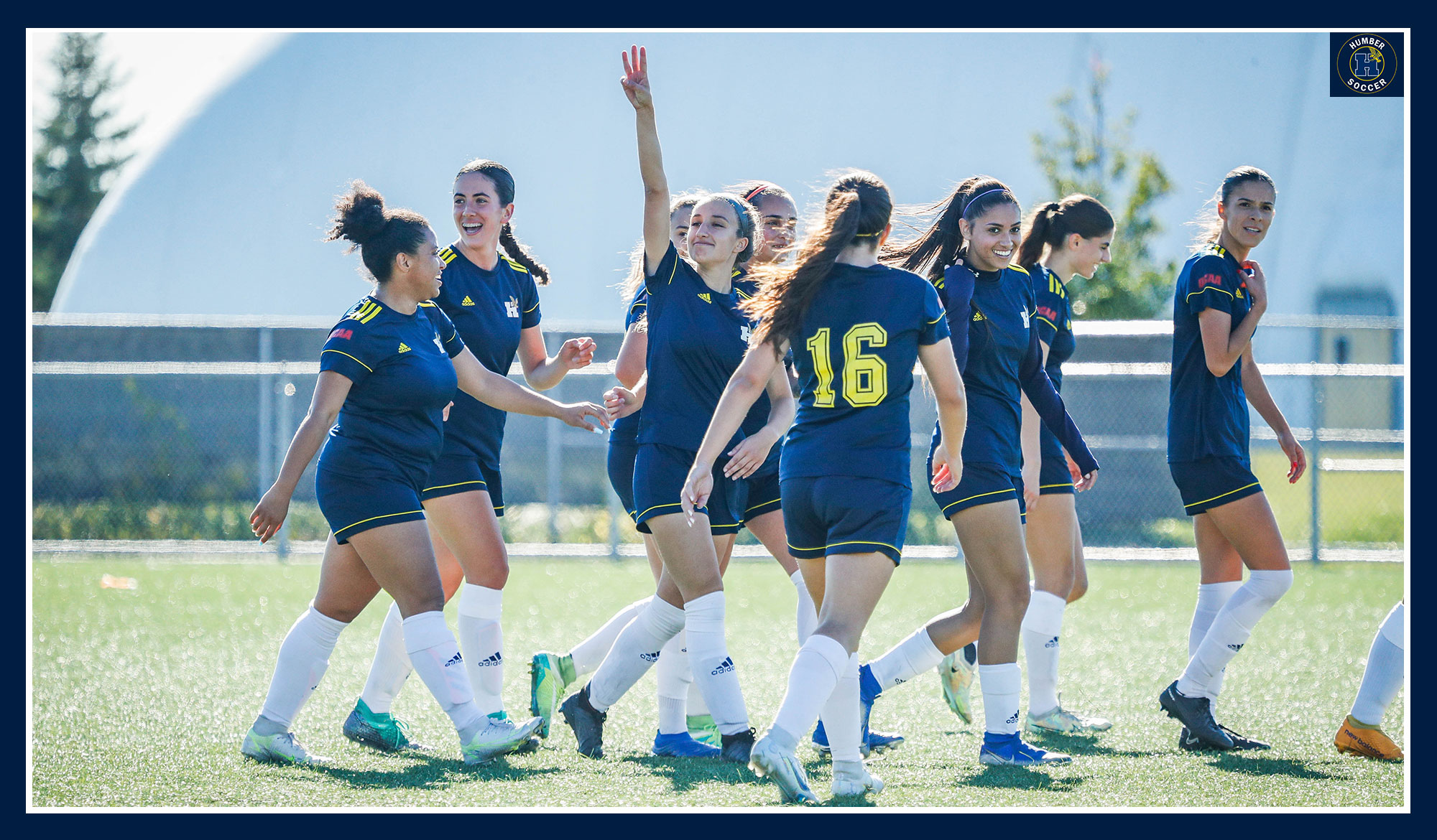 Gatti celebrating her first career goal