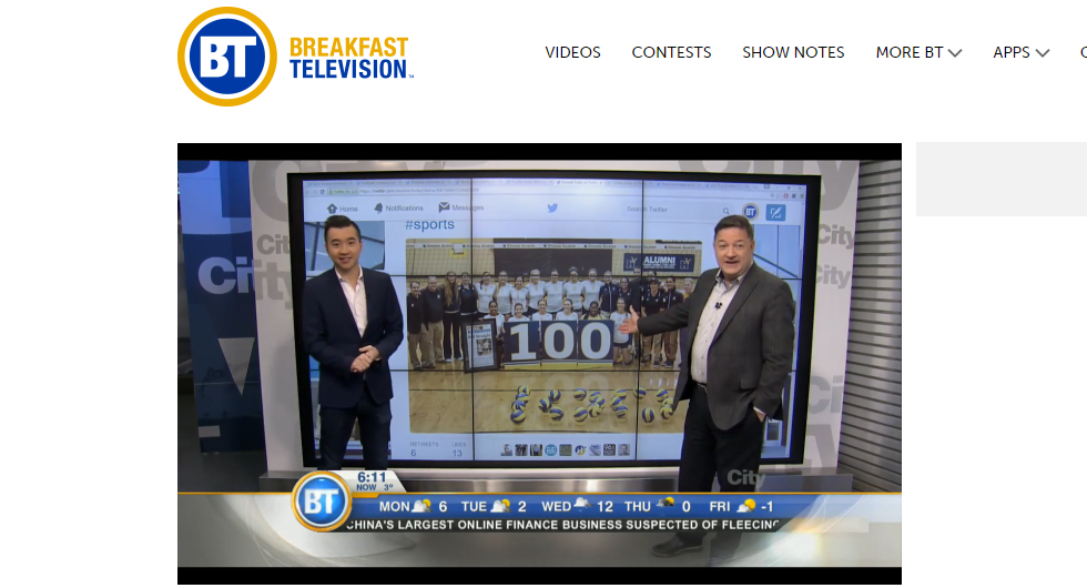 HAWKS ACHIEVEMENT HIGHLIGHTED ON BREAKFAST TELEVISION