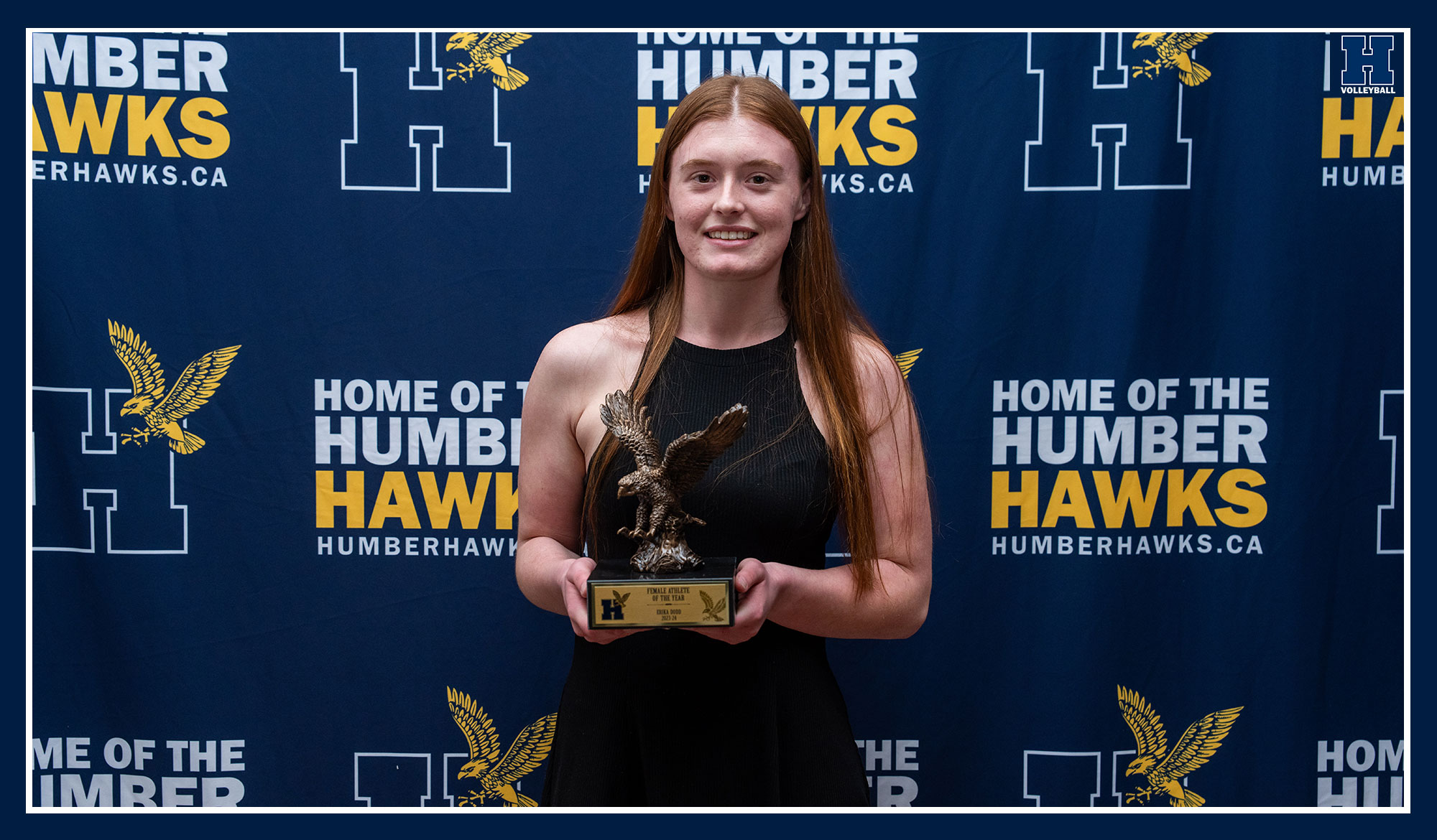 Erika Dodd accepting her award